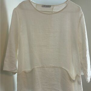 Cut Loose Women's White Tunic Top